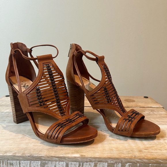 Vince Camuto Brown Heeled Sandals size 7 - Picture 2 of 5